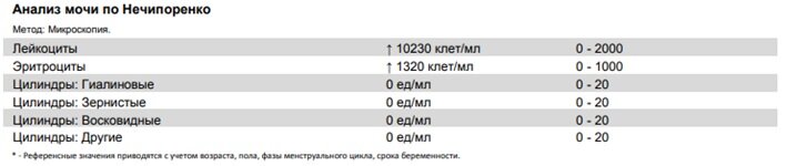 Анализ мочи по Нечипоренко, многопрофильная клиника  МедПросвет